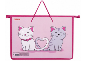 Папка для тетрадей «Пифагор» Cord с ручками, 335×235×55 мм, Best Buds