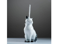 Подставка под ёрш фарфоровая «Кошка»