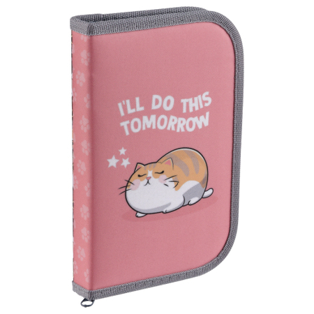 Пенал однокамерный ArtSpace , 200*130 мм, Cute Cats Пенал однокамерный ArtSpace , 200*130 мм, Cute Cats