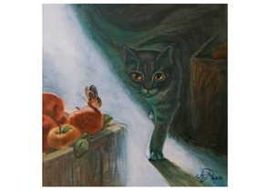 Картина «На прогулке» (Покотило А.А.), 40×40 см, холст, масло