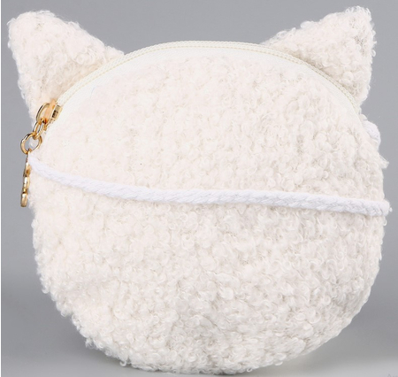 Сумка детская мягкая «Котёнок», 15*13 см, белая Сумка детская мягкая «Котёнок», 15*13 см, белая