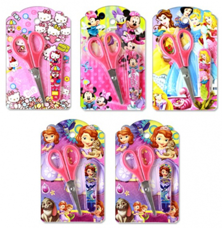 Ножницы канцелярские детские, длина 140 мм, ассорти Ножницы канцелярские детские, длина 140 мм, ассорти