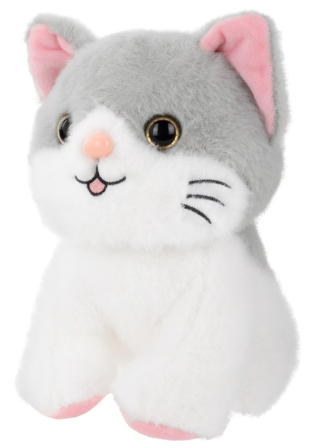 Игрушка мягкая WooZoo, 23 см, «Котик», ассорти