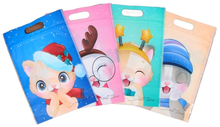 Пакет подарочный с zip-lock застежкой Sima-Land, 15*22 см, «Зимние котята», ассорти Пакет подарочный с zip-lock застежкой Sima-Land, 15*22 см, «Зимние котята», ассорти