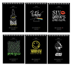 Блокнот на гребне Hatber А6, 110×145 мм, 40 л., клетка, «Проект Капланопись», ассорти