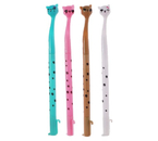 Ручка-прикол гелевая Calligrata, «Котик», корпус ассорти, стержень синий