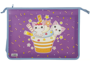 Папка для тетрадей 2 отделения ArtSpace, 340×240×55 мм, Sweet cats