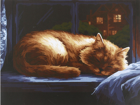 Картина по номерам на картоне «Три совы», 30*40 см, «Крепкий сон» Картина по номерам на картоне «Три совы», 30*40 см, «Крепкий сон»