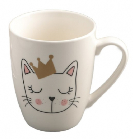Кружка керамическая, 350 мл, 12*8*10 см, «Принцесса Мяу»