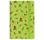 Книжка записная на резинке «Котики и листочки» (А6), 90×140 мм, 80 л., линия, зеленая Книжка записная на резинке «Котики и листочки» (А6), 90×140 мм, 80 л., линия, зеленая