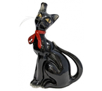 Бутылка черная «Кот» (винтаж США), 28,5×17,5 см