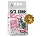 Наполнитель минеральный комкующийся Cat Step Compact, 5 л (4,2 кг), White Baby Powder (для котят, с ароматом детской присыпки)
