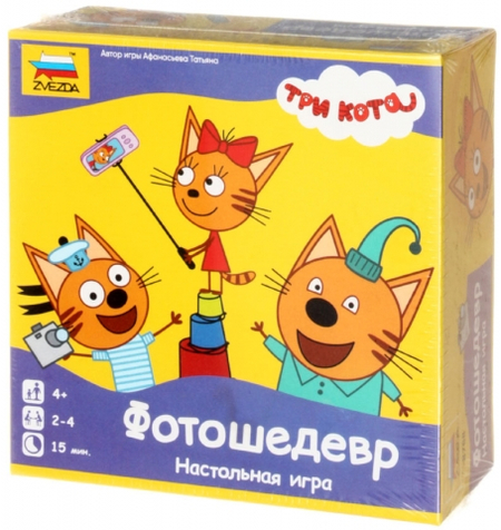 Игра настольная «Три кота», «Фотошедевр», 4+