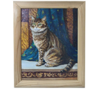 Картина «Кот» №2607 (Джонс А.С.), 17×24 см, холст, масло
