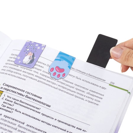 Закладки для книг магнитные Funster, 6 шт., 35*25 мм, «Зверята», ассорти Закладки для книг магнитные Funster, 6 шт., 35*25 мм, «Зверята», ассорти