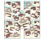 Тетрадь общая А5, 48 л. на скобе Brauberg «Милые коты», 165×205 мм, клетка, ассорти