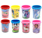 Стакан для канцелярских принадлежностей детский, диаметр 70 мм, высота 105 мм, ассорти