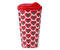 Стакан пластиковый с крышкой Sima-Land, 550 мл, 9,3*9,1*15,8 см, «Котик», цвет красный