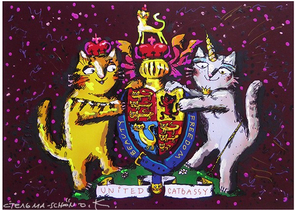 Постер «Коты (герб)» (Стельмашонок С.), 20×30 см