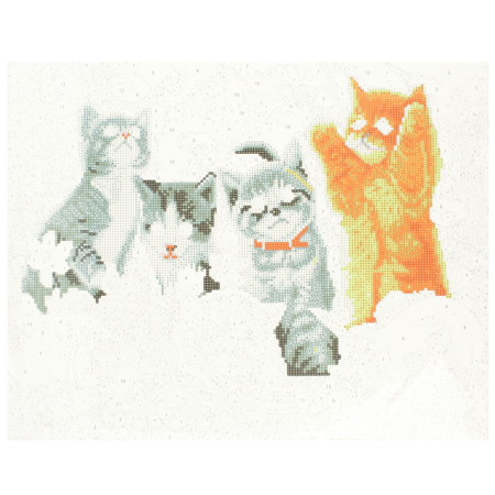 Набор для творчества «Алмазная мозаика» Darvish, 30*40 см, «Котята» + раскраска Набор для творчества «Алмазная мозаика» Darvish, 30*40 см, «Котята» + раскраска