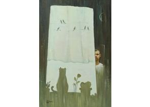 Картина «Кот-романтик» (Покотило А.А.), 80×55 см, холст, масло