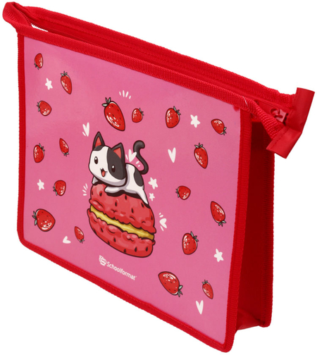 Папка для тетрадей SchoolFormat, 235*190*50 мм, Strawberry Cat