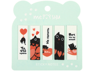 Закладки-разделители пластиковые с липким краем Meshu