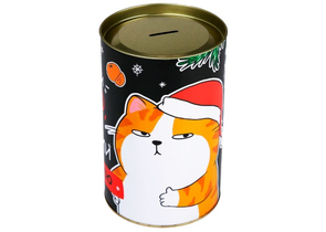 Копилка-банка металлическая Sima-Land, 20×12,2 см, «XXL новогодняя. Деньги - зло» Копилка-банка металлическая Sima-Land, 20×12,2 см, «XXL новогодняя. Деньги - зло»