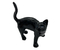 Фигурка фарфоровая №02, «Кот черный смотрит»
