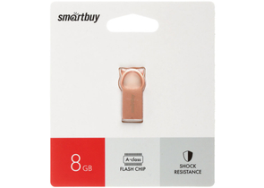 Флеш-накопитель SmartBuy Metal Kitty, 8 Gb, корпус «розовый металлик»