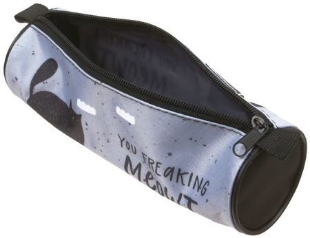 Пенал-тубус Schoolformat (средний), 210*65 мм, «Кот-ворчун» Пенал-тубус Schoolformat (средний), 210*65 мм, «Кот-ворчун»