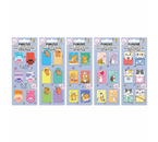 Закладки для книг магнитные Funster, 6 шт., 35×25 мм, «Яркий микс», ассорти