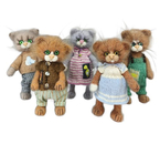 Игрушка мягкая «Кот» (Пинчук М.Ю.), 19,5×12×12,2 см, ассорти