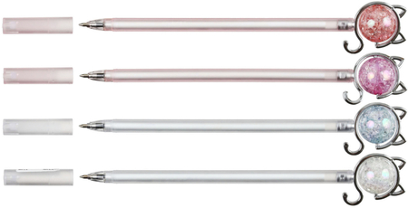 Ручка шариковая Meshu, Cat, корпус ассорти, стержень синий Ручка шариковая Meshu, Cat, корпус ассорти, стержень синий