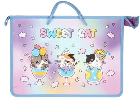 Папка для тетрадей ArtSpace с ручками (75 мм), 340*245*75 мм, Sweet Cat