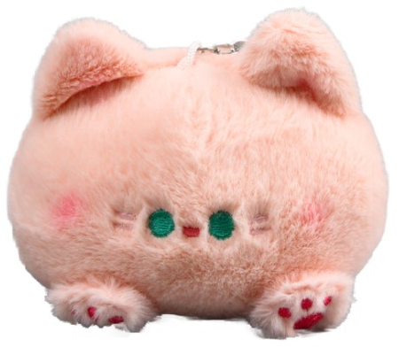 Брелок-антистресс текстильный Sima-Land, 11 см, «Котик-кругляш», цвет розовый Брелок-антистресс текстильный Sima-Land, 11 см, «Котик-кругляш», цвет розовый