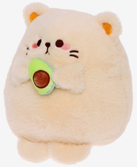 Игрушка мягкая Sima-Land, 25 см, «Котик с авокадо», цвет бежевый Игрушка мягкая Sima-Land, 25 см, «Котик с авокадо», цвет бежевый