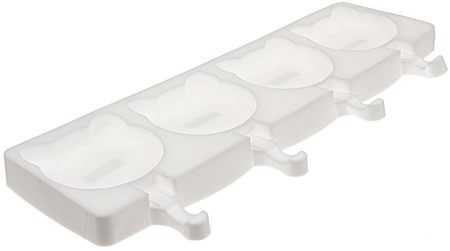 Форма силиконовая для кондитерских изделий Sima-Land, 4 ячейки, «Коты»