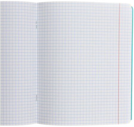 Тетрадь общая А5, 48 л. на скобе Meshu Cat Wave, 165*202 мм, клетка, ассорти