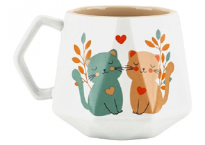 Кружка керамическая Sima-Land, 350 мл, «Котики»