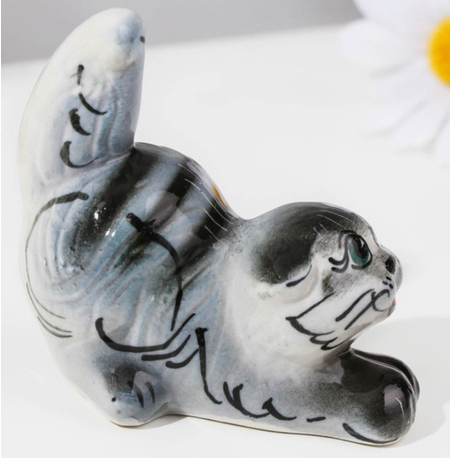 Сувенир фарфоровый Sima-Land (гжель), высота 8 см, «Котик», ассорти Сувенир фарфоровый Sima-Land (гжель), высота 8 см, «Котик», ассорти