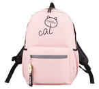 Рюкзак молодежный «Киска», 29×16×42 см, розовый