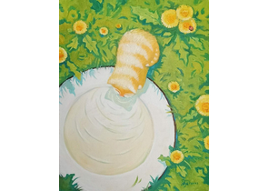 Картина «Одуванчики» (Покотило А.А.), 65×50 см, холст, масло