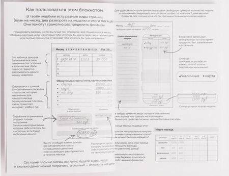 Книжка записная для планирования финансов Cashbook, 115*165 мм, 68 л., «Кот трудоголик»