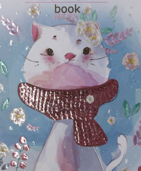 Скетчбук-блокнот BG (А6), 110*150 мм, 80 л., «Пушистый художник»