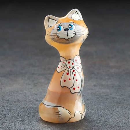 Сувенир селенитовый «Кошка Анфиса», 4,5*3,8*9 см