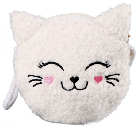 Сумка детская мягкая «Котёнок», 15*13 см, белая Сумка детская мягкая «Котёнок», 15*13 см, белая