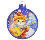 Игрушка елочная «Медальон Музыка зимы», 100×75×20 мм