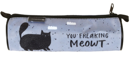 Пенал-тубус Schoolformat (средний), 210*65 мм, «Кот-ворчун» Пенал-тубус Schoolformat (средний), 210*65 мм, «Кот-ворчун»