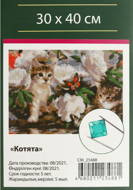 Набор для творчества «Алмазная мозаика» Greenwich Line, 30*40 см, «Котята»